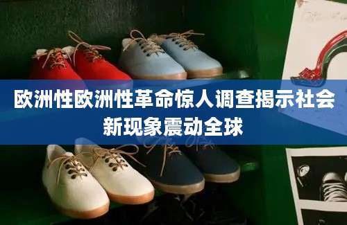 欧洲性欧洲性革命惊人调查揭示社会新现象震动全球