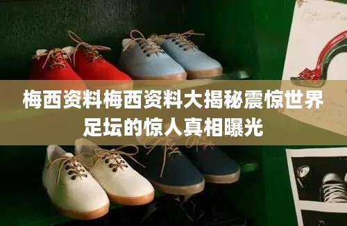 梅西资料梅西资料大揭秘震惊世界足坛的惊人真相曝光
