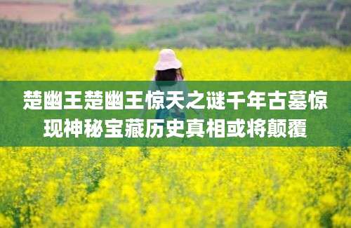 楚幽王楚幽王惊天之谜千年古墓惊现神秘宝藏历史真相或将颠覆