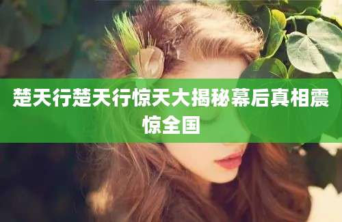 楚天行楚天行惊天大揭秘幕后真相震惊全国