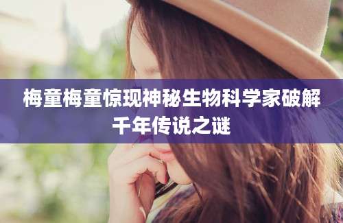 梅童梅童惊现神秘生物科学家破解千年传说之谜