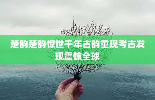 楚韵楚韵惊世千年古韵重现考古发现震惊全球