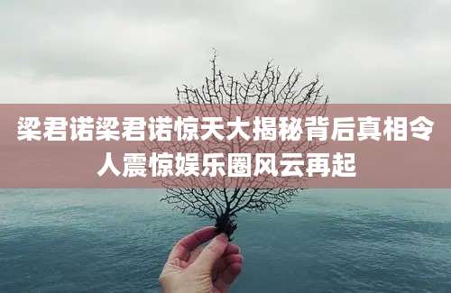 梁君诺梁君诺惊天大揭秘背后真相令人震惊娱乐圈风云再起