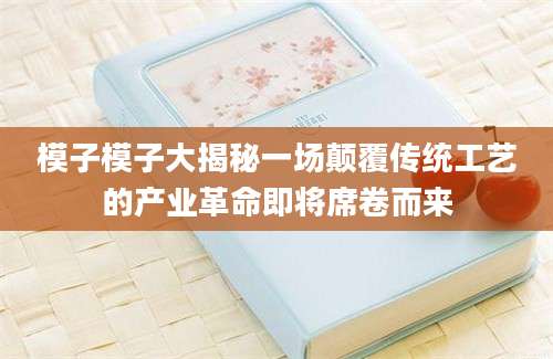 模子模子大揭秘一场颠覆传统工艺的产业革命即将席卷而来
