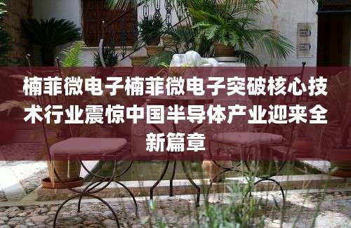 楠菲微电子楠菲微电子突破核心技术行业震惊中国半导体产业迎来全新篇章