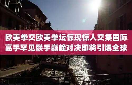 欧美拳交欧美拳坛惊现惊人交集国际高手罕见联手巅峰对决即将引爆全球