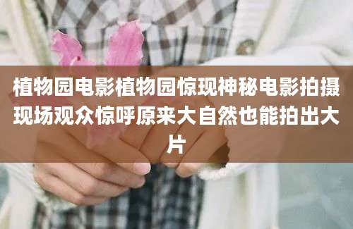 植物园电影植物园惊现神秘电影拍摄现场观众惊呼原来大自然也能拍出大片