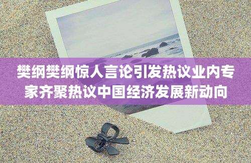 樊纲樊纲惊人言论引发热议业内专家齐聚热议中国经济发展新动向