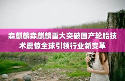 森麒麟森麒麟重大突破国产轮胎技术震惊全球引领行业新变革