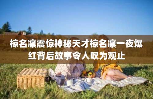 椋名凛震惊神秘天才椋名凛一夜爆红背后故事令人叹为观止