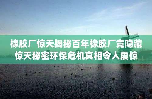 橡胶厂惊天揭秘百年橡胶厂竟隐藏惊天秘密环保危机真相令人震惊