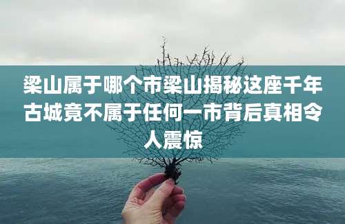 梁山属于哪个市梁山揭秘这座千年古城竟不属于任何一市背后真相令人震惊