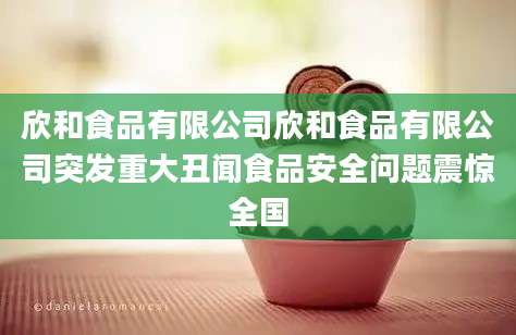 欣和食品有限公司欣和食品有限公司突发重大丑闻食品安全问题震惊全国