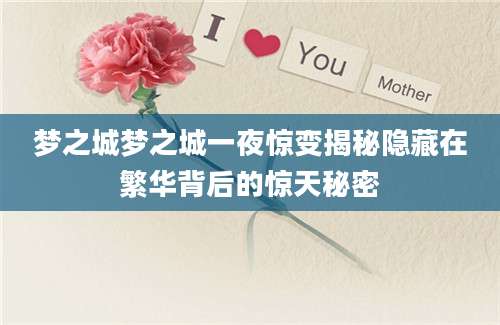 梦之城梦之城一夜惊变揭秘隐藏在繁华背后的惊天秘密