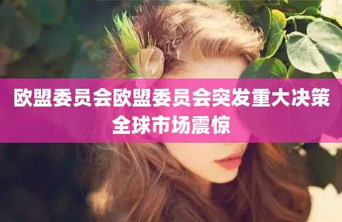 欧盟委员会欧盟委员会突发重大决策全球市场震惊
