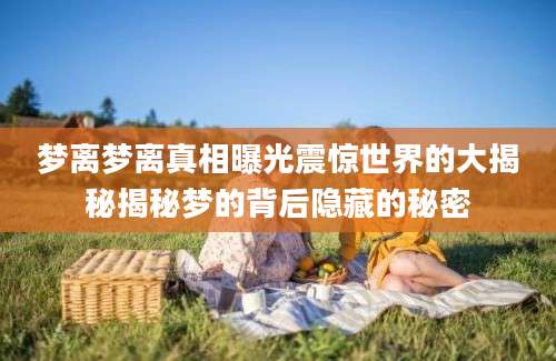 梦离梦离真相曝光震惊世界的大揭秘揭秘梦的背后隐藏的秘密