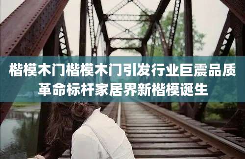楷模木门楷模木门引发行业巨震品质革命标杆家居界新楷模诞生