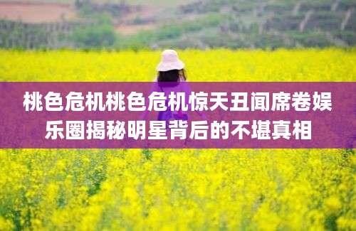 桃色危机桃色危机惊天丑闻席卷娱乐圈揭秘明星背后的不堪真相