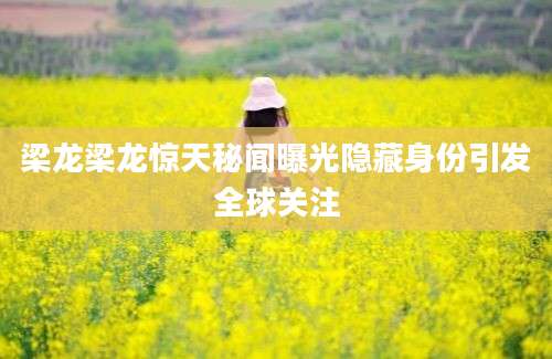 梁龙梁龙惊天秘闻曝光隐藏身份引发全球关注