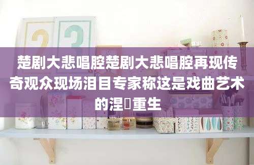楚剧大悲唱腔楚剧大悲唱腔再现传奇观众现场泪目专家称这是戏曲艺术的涅槃重生