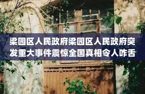 梁园区人民政府梁园区人民政府突发重大事件震惊全国真相令人咋舌