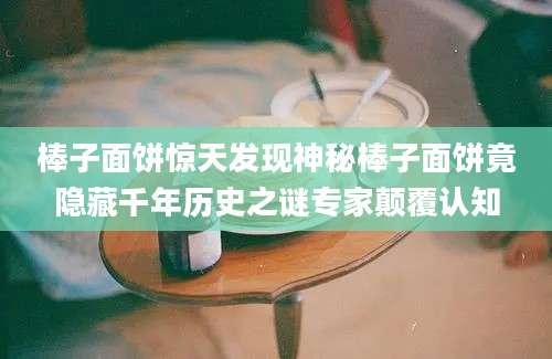 棒子面饼惊天发现神秘棒子面饼竟隐藏千年历史之谜专家颠覆认知