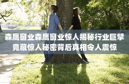森鹰窗业森鹰窗业惊人揭秘行业巨擘竟藏惊人秘密背后真相令人震惊