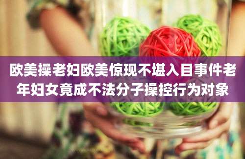 欧美操老妇欧美惊现不堪入目事件老年妇女竟成不法分子操控行为对象