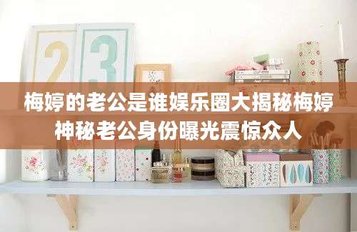 梅婷的老公是谁娱乐圈大揭秘梅婷神秘老公身份曝光震惊众人