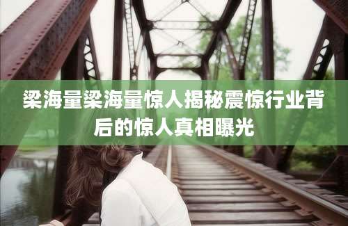 梁海量梁海量惊人揭秘震惊行业背后的惊人真相曝光