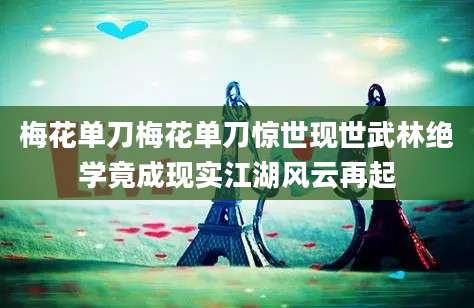 梅花单刀梅花单刀惊世现世武林绝学竟成现实江湖风云再起