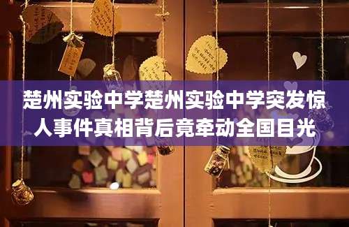 楚州实验中学楚州实验中学突发惊人事件真相背后竟牵动全国目光