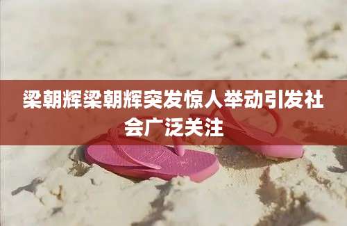 梁朝辉梁朝辉突发惊人举动引发社会广泛关注