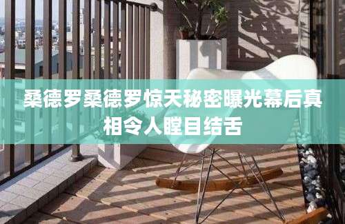 桑德罗桑德罗惊天秘密曝光幕后真相令人瞠目结舌