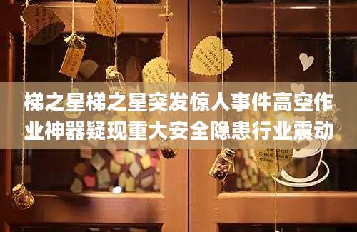梯之星梯之星突发惊人事件高空作业神器疑现重大安全隐患行业震动