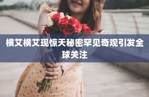 横艾横艾现惊天秘密罕见奇观引发全球关注