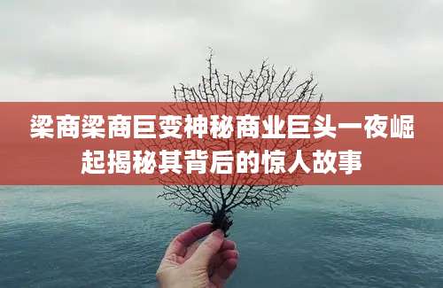 梁商梁商巨变神秘商业巨头一夜崛起揭秘其背后的惊人故事