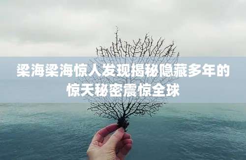 梁海梁海惊人发现揭秘隐藏多年的惊天秘密震惊全球