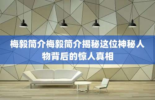 梅毅简介梅毅简介揭秘这位神秘人物背后的惊人真相