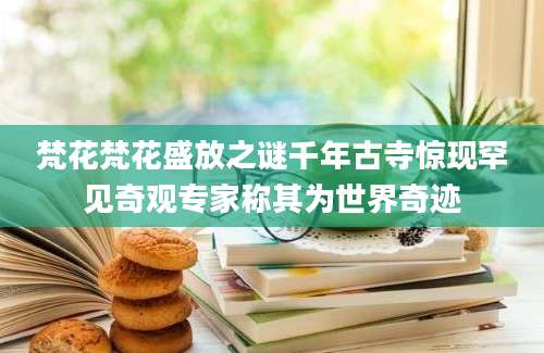 梵花梵花盛放之谜千年古寺惊现罕见奇观专家称其为世界奇迹