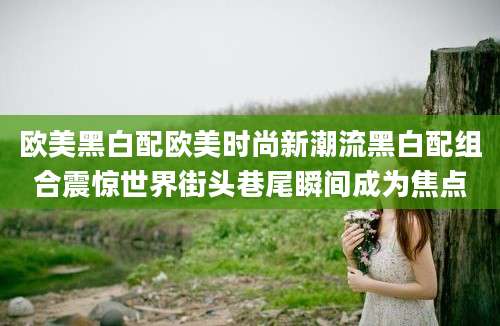 欧美黑白配欧美时尚新潮流黑白配组合震惊世界街头巷尾瞬间成为焦点
