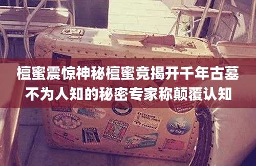 檀蜜震惊神秘檀蜜竟揭开千年古墓不为人知的秘密专家称颠覆认知