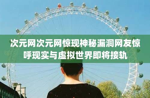 次元网次元网惊现神秘漏洞网友惊呼现实与虚拟世界即将接轨