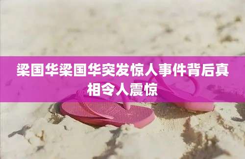 梁国华梁国华突发惊人事件背后真相令人震惊