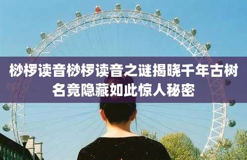 桫椤读音桫椤读音之谜揭晓千年古树名竟隐藏如此惊人秘密