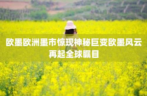 欧墨欧洲墨市惊现神秘巨变欧墨风云再起全球瞩目