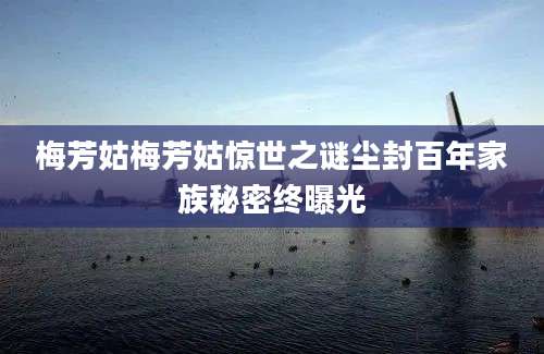 梅芳姑梅芳姑惊世之谜尘封百年家族秘密终曝光