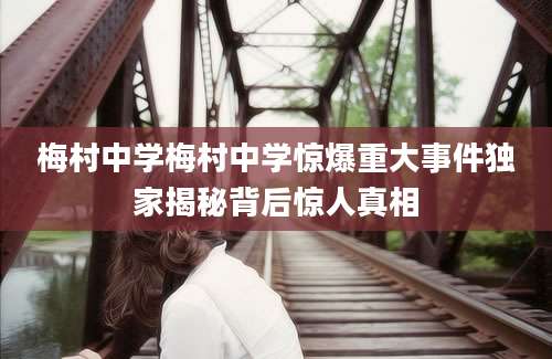 梅村中学梅村中学惊爆重大事件独家揭秘背后惊人真相