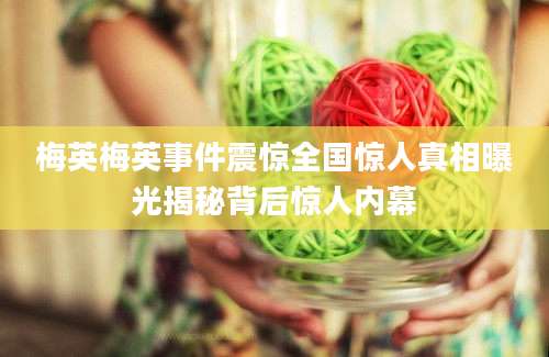 梅英梅英事件震惊全国惊人真相曝光揭秘背后惊人内幕