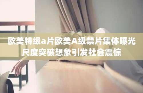 欧美特级a片欧美A级禁片集体曝光尺度突破想象引发社会震惊